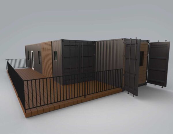 The Clark Two 40ft Containers Home